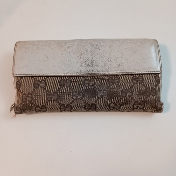 Gucci Long Wallet GG Canvas Beige White - Picture 5 of 16